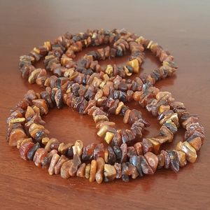Vintage Russian 52" Baltic Amber Necklace